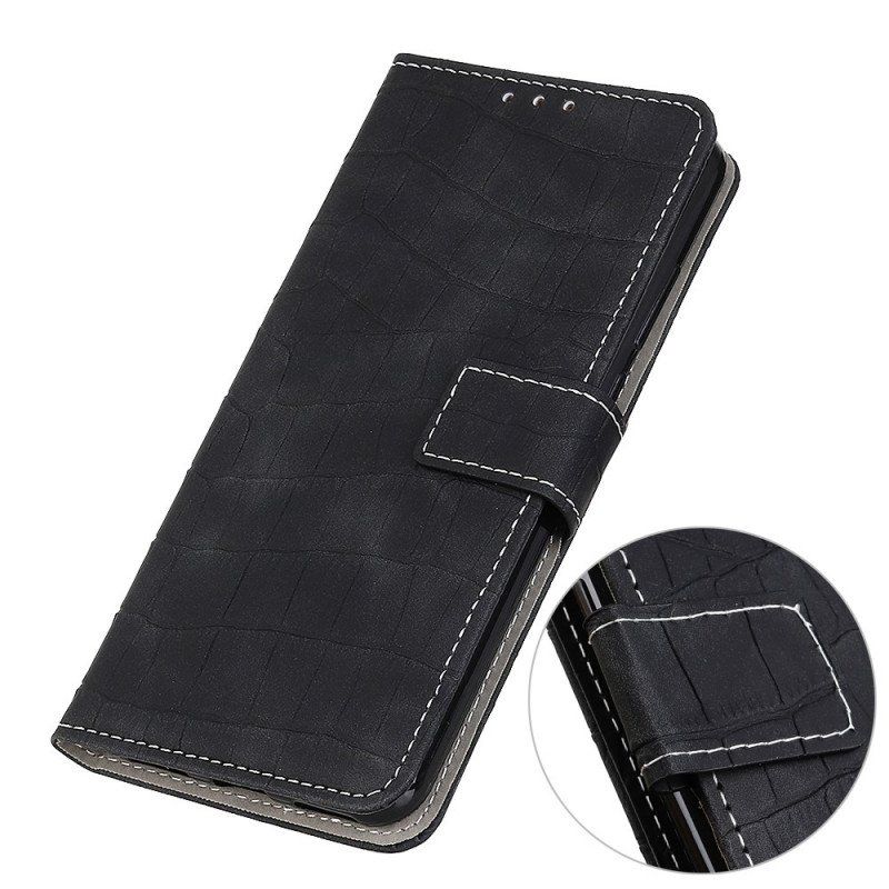 Etui Folio do Oppo Find X5 Lite Moc Krokodyla