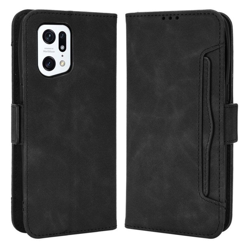 Etui Folio do Oppo Find X5 Pro Wielokartowa Klasa Premier