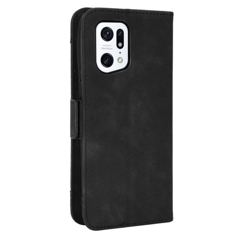 Etui Folio do Oppo Find X5 Pro Wielokartowa Klasa Premier