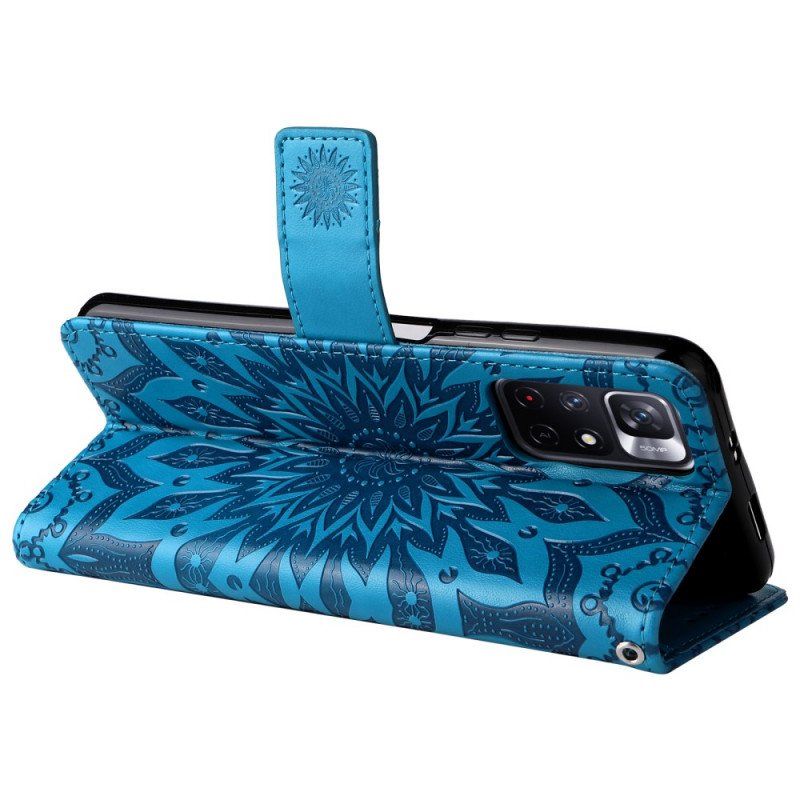 Etui Folio do Poco M4 Pro 5G Słonecznik