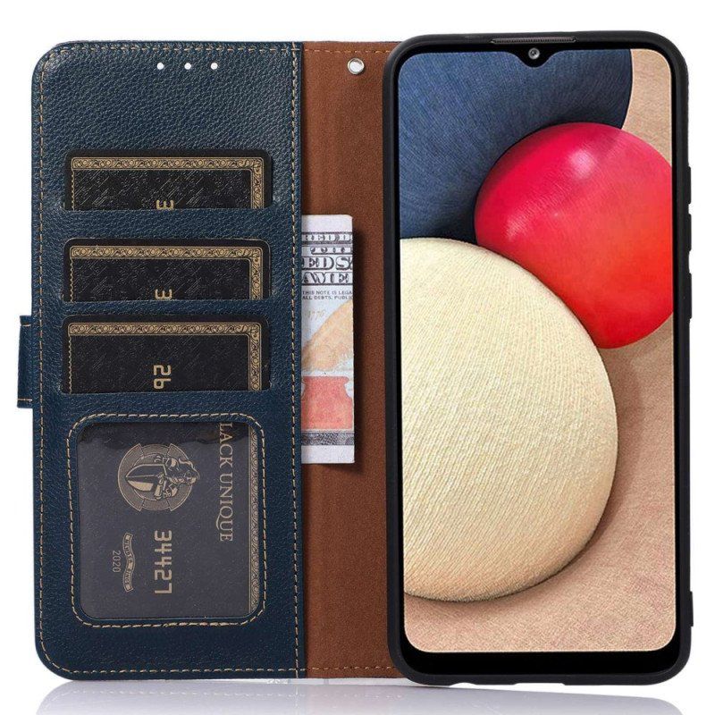 Etui Folio do Poco M5 Rfid Khazneh W Stylu Liczi