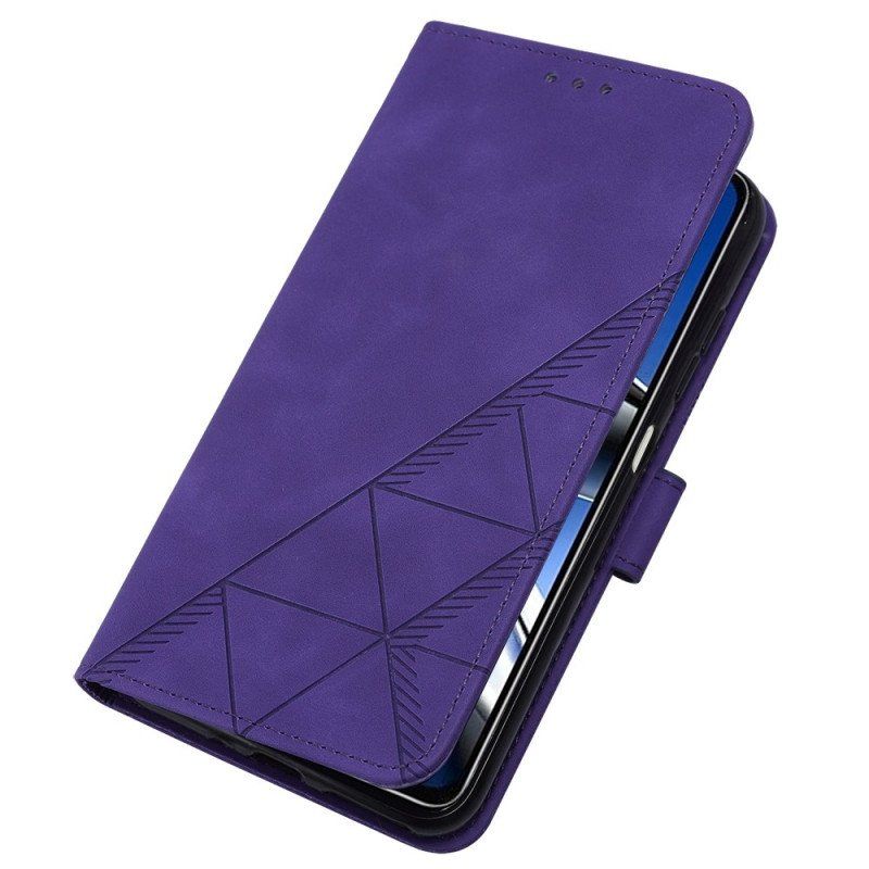 Etui Folio do Poco X4 Pro 5G Wzór Z Paskiem Na Ramię