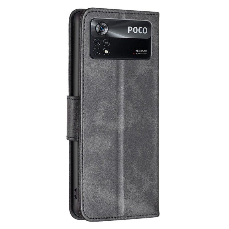 Etui Folio do Poco X4 Pro 5G Zapięcie I Smycz