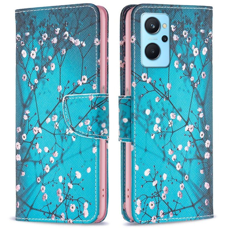 Etui Folio do Realme 9i Kwiat Wiśni