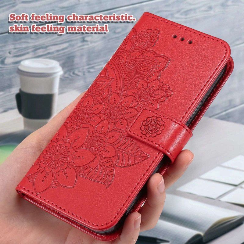 Etui Folio do Realme 9i Kwiaty Mandali