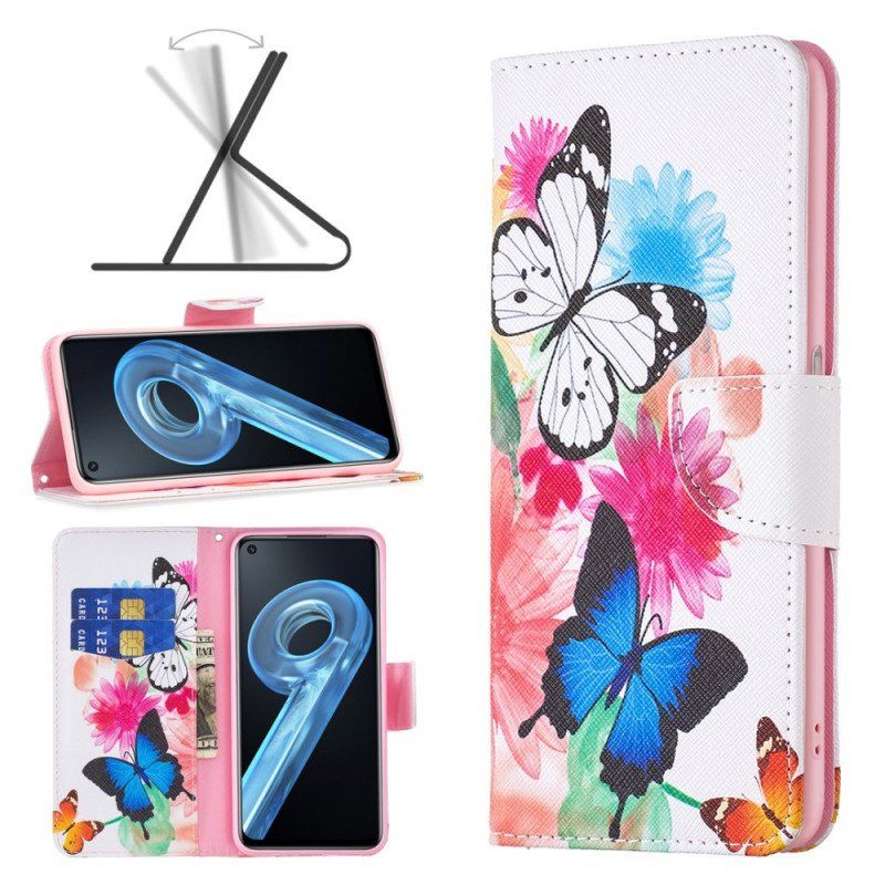 Etui Folio do Realme 9i Motyle