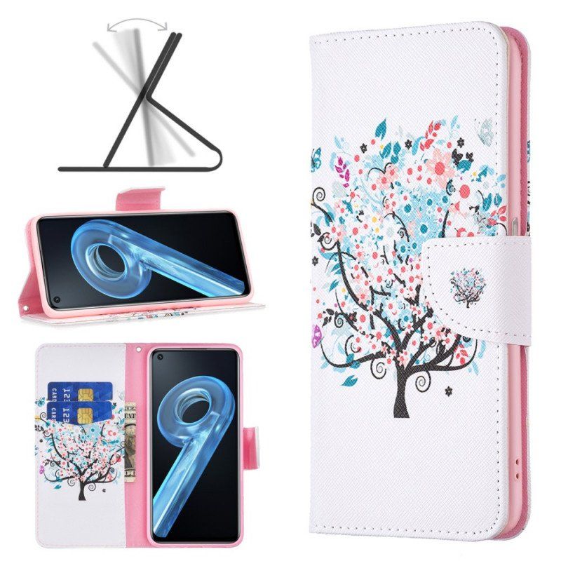 Etui Folio do Realme 9i Wiosenne Drzewo