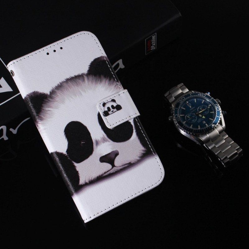 Etui Folio do Realme C31 Słodka Panda