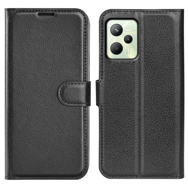 Etui Folio do Realme C35 Tekstura Liczi