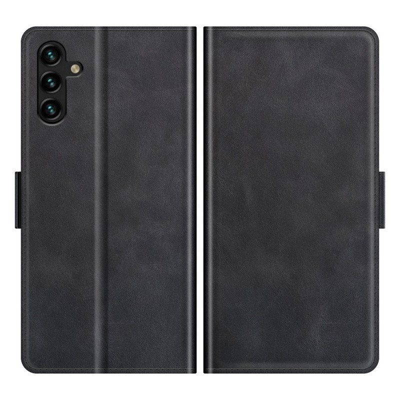 Etui Folio do Samsung Galaxy A13 5G / A04s Designerski Efekt Skóry