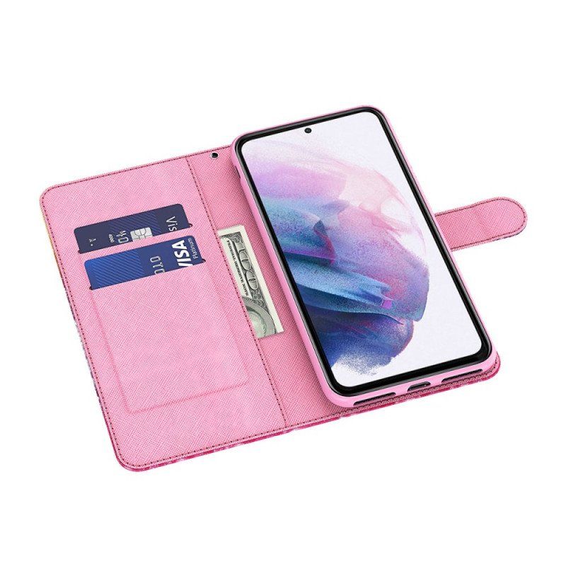 Etui Folio do Samsung Galaxy A13 5G / A04s Ptak Akwarela