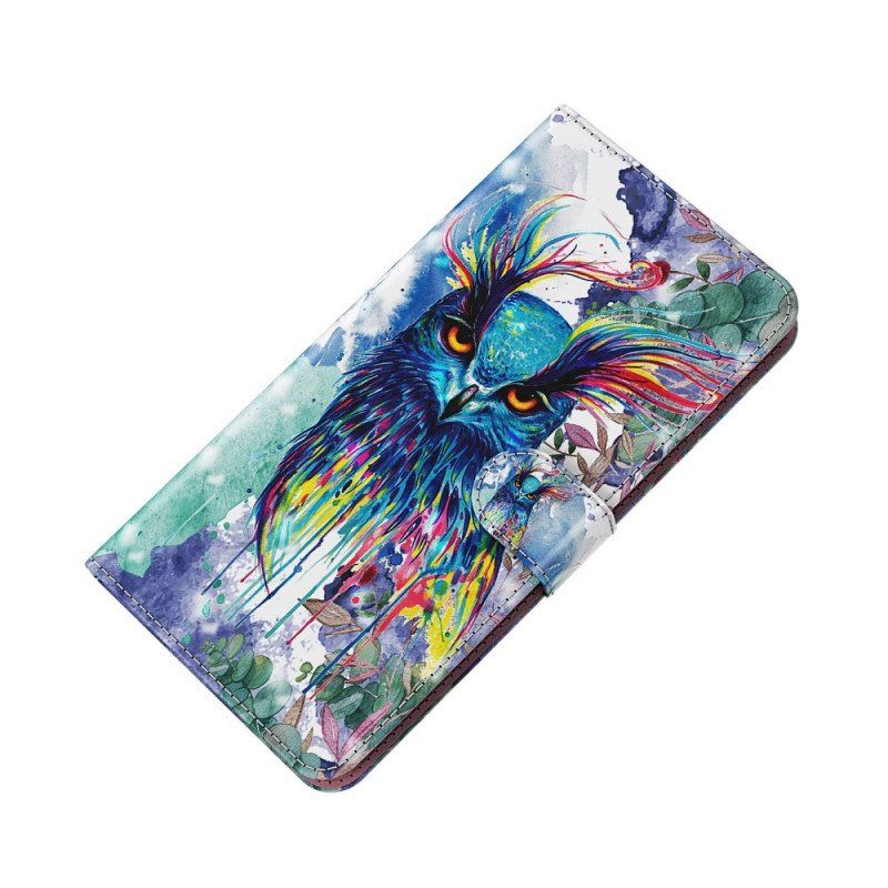 Etui Folio do Samsung Galaxy A13 5G / A04s Ptak Akwarela