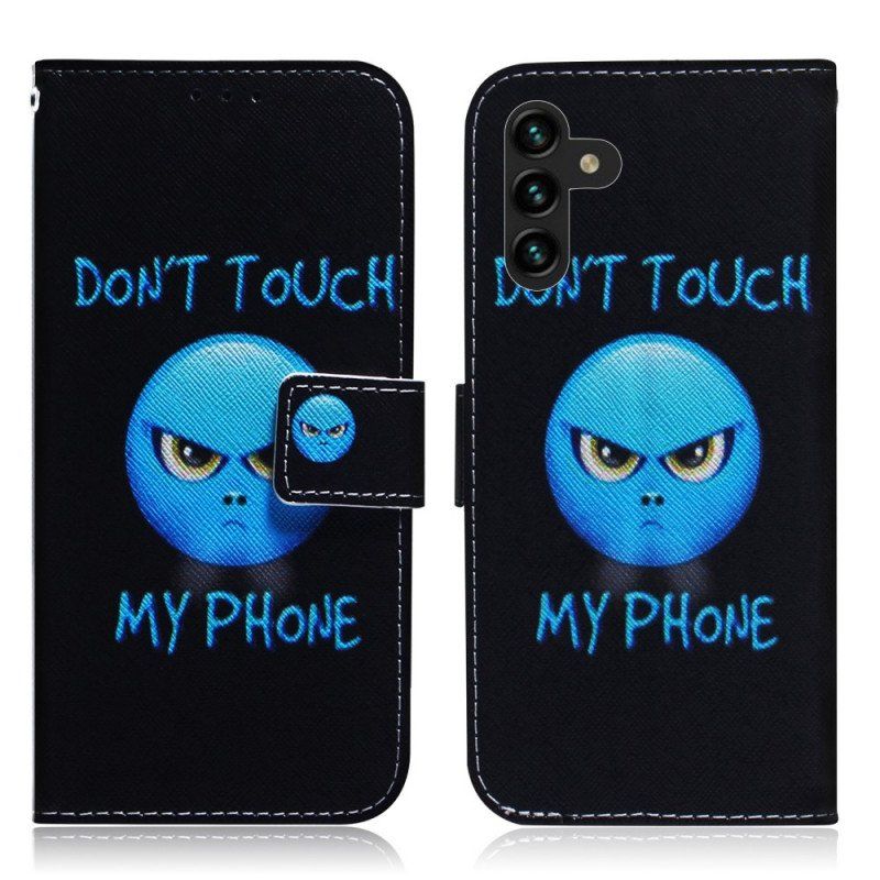 Etui Folio do Samsung Galaxy A13 5G / A04s Telefon Z Emotikonami