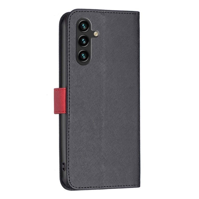 Etui Folio do Samsung Galaxy A14 / A14 5G Dwukolorowy Kolor Binfen