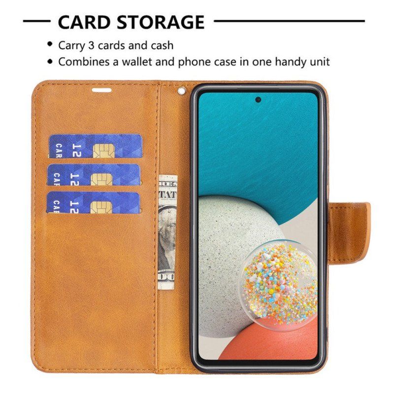 Etui Folio do Samsung Galaxy A53 5G Gładkie Ukośne Zapięcie