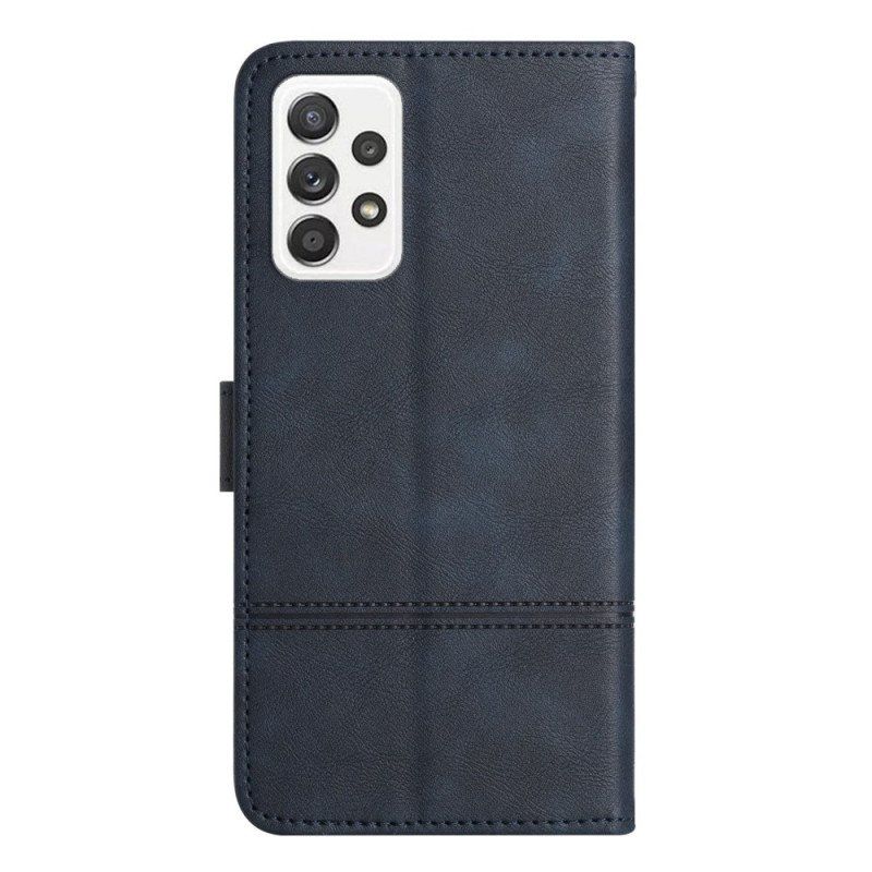 Etui Folio do Samsung Galaxy A53 5G z Łańcuch Biznes W Smyczy