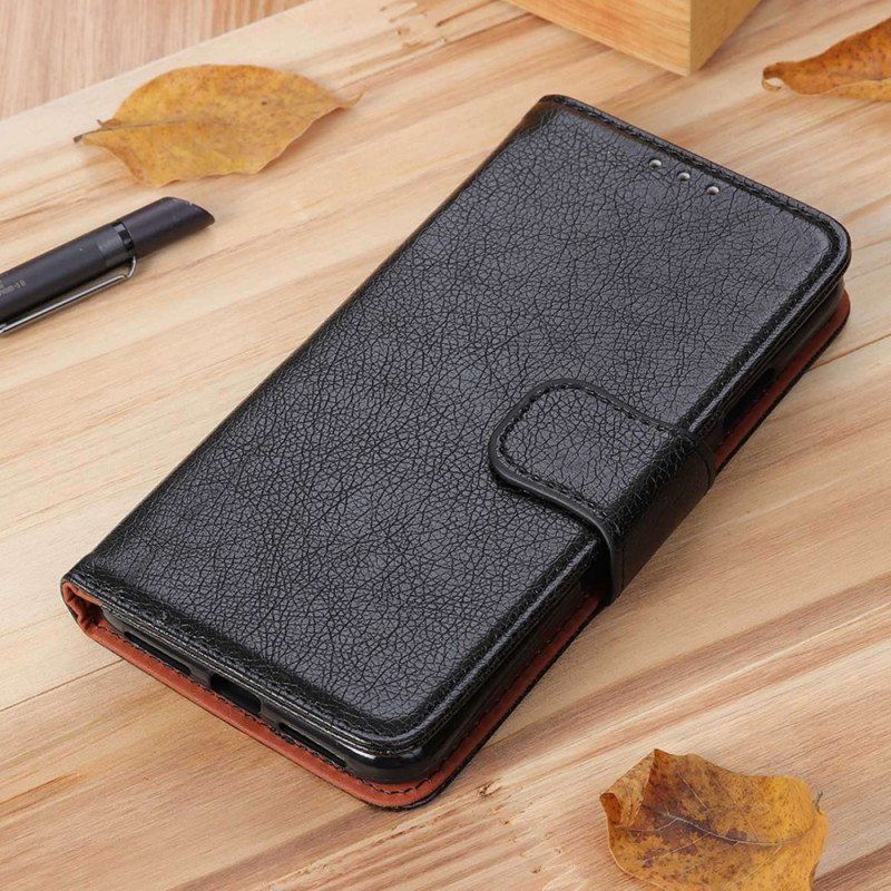 Etui Folio do Samsung Galaxy M13 Prawdziwa Skóra Nappa