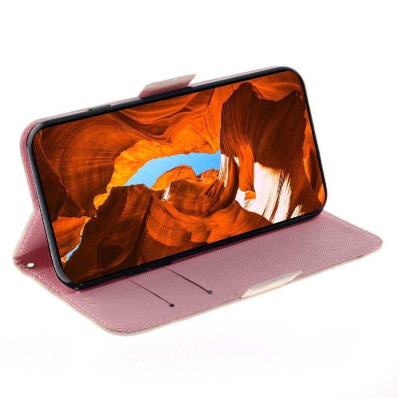 Etui Folio do Samsung Galaxy M13 Świątynie Z Smyczą