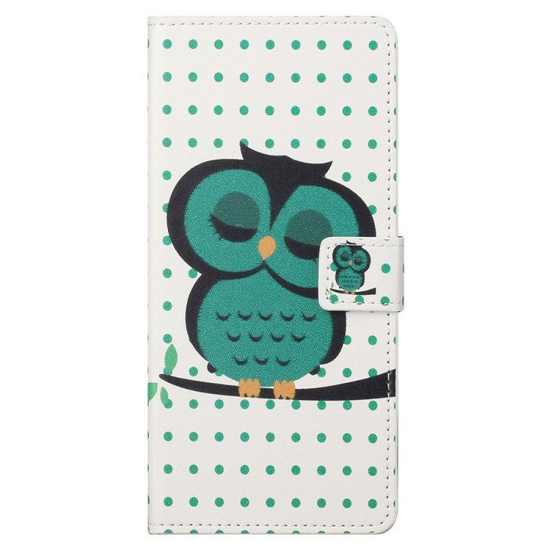 Etui Folio do Samsung Galaxy M23 5G Śpiąca Sowa