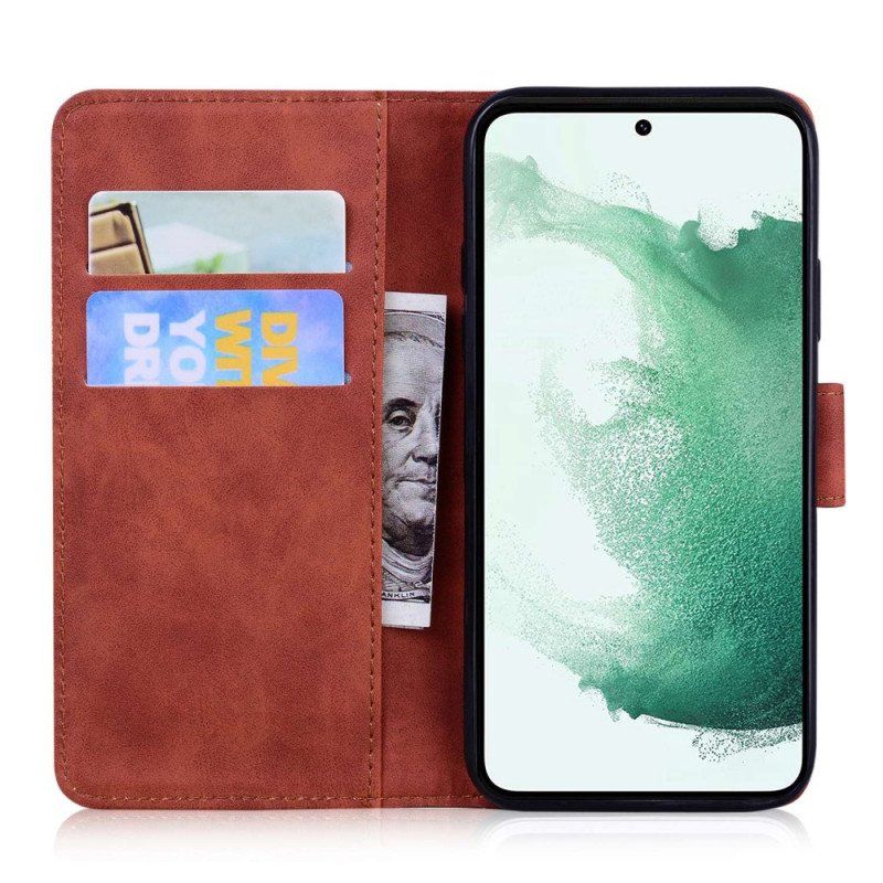 Etui Folio do Samsung Galaxy M33 5G Nadruk Tygrysa