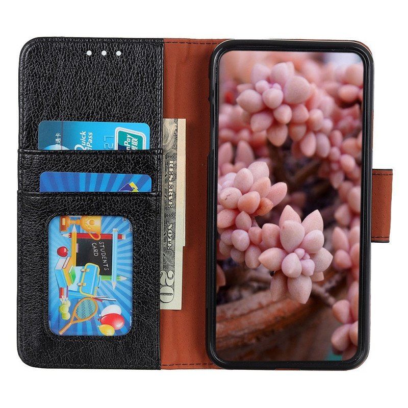 Etui Folio do Samsung Galaxy M33 5G Prawdziwa Skóra Nappa