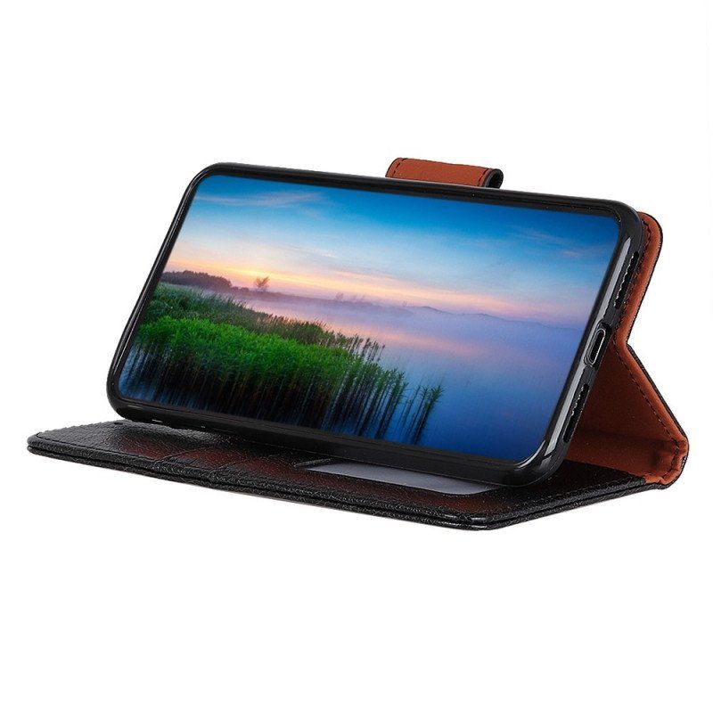 Etui Folio do Samsung Galaxy M33 5G Prawdziwa Skóra Nappa