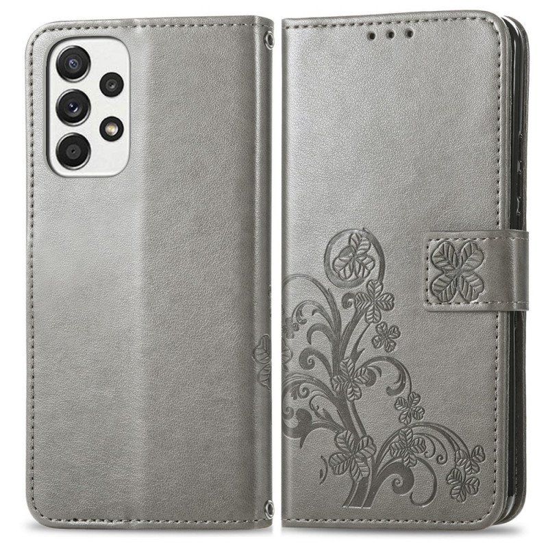 Etui Folio do Samsung Galaxy M53 5G Czterolistna Koniczyna