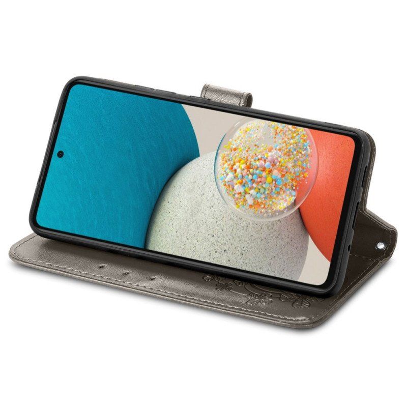 Etui Folio do Samsung Galaxy M53 5G Czterolistna Koniczyna