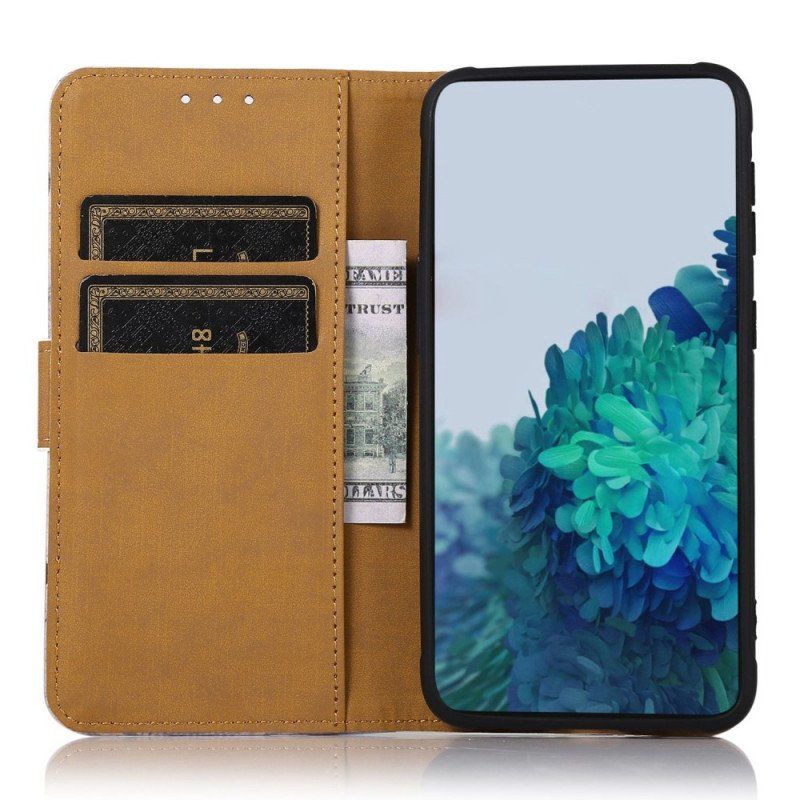 Etui Folio do Samsung Galaxy M53 5G Zaciekły Tygrys