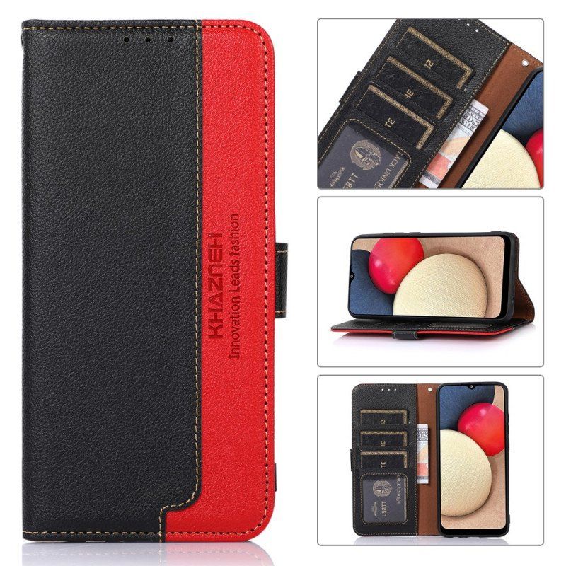 Etui Folio do Samsung Galaxy S22 5G Rfid Khazneh W Stylu Liczi
