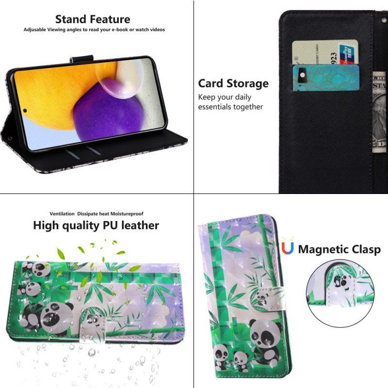 Etui Folio do Samsung Galaxy S22 Ultra 5G Rodzina Pand