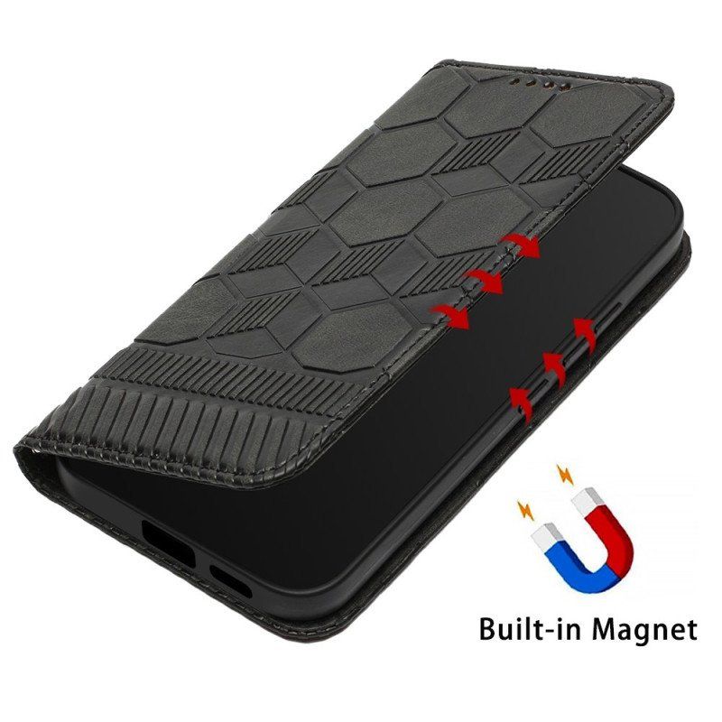 Etui Folio do Samsung Galaxy S23 5G Wzór Piłki Nożnej