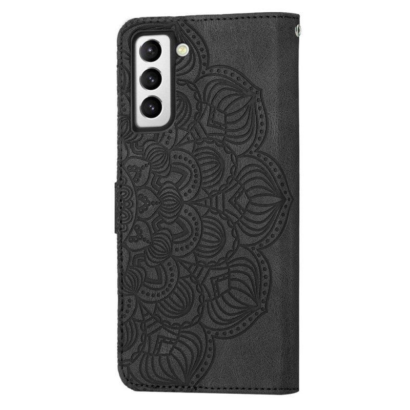 Etui Folio do Samsung Galaxy S23 Plus 5G z Łańcuch Paskowata Mandala