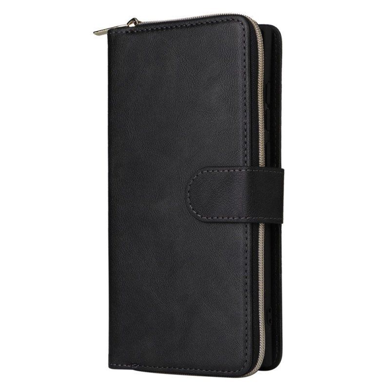 Etui Folio do Samsung Galaxy S23 Ultra 5G Portmonetka 9 Przegródek Na Karty