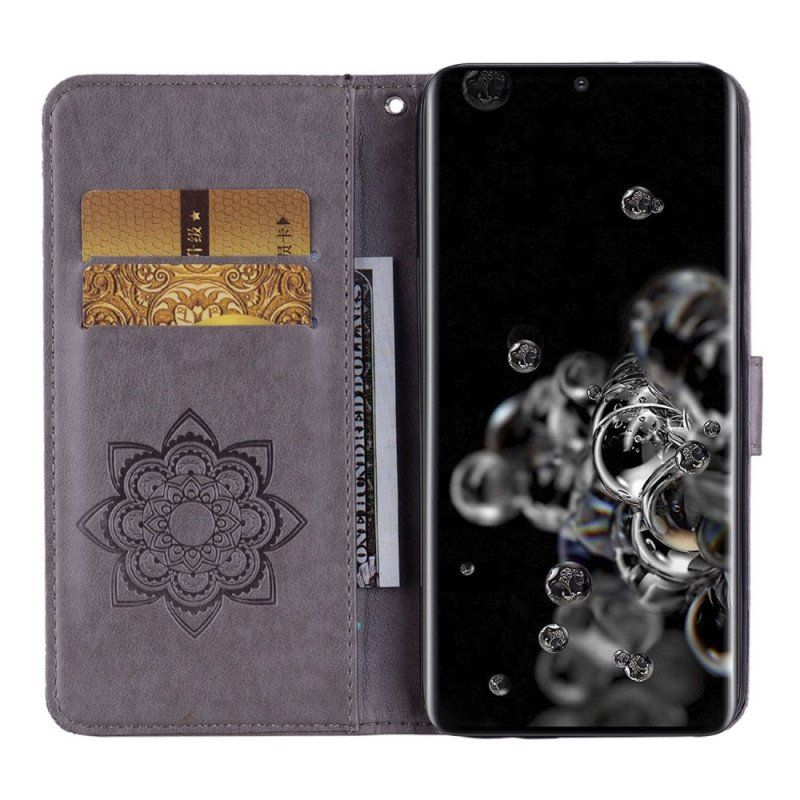 Etui Folio do Samsung Galaxy S23 Ultra 5G Sowa Mandala I Smycz