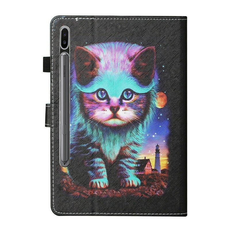 Etui Folio do Samsung Galaxy Tab S8 / Tab S7 Kot Elektryczny