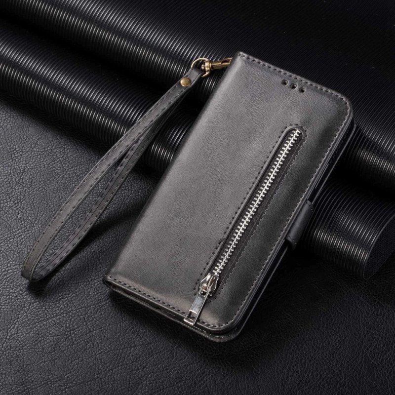 Etui Folio do Samsung Galaxy Z Fold 4 z Łańcuch Glamour Na Ramiączkach