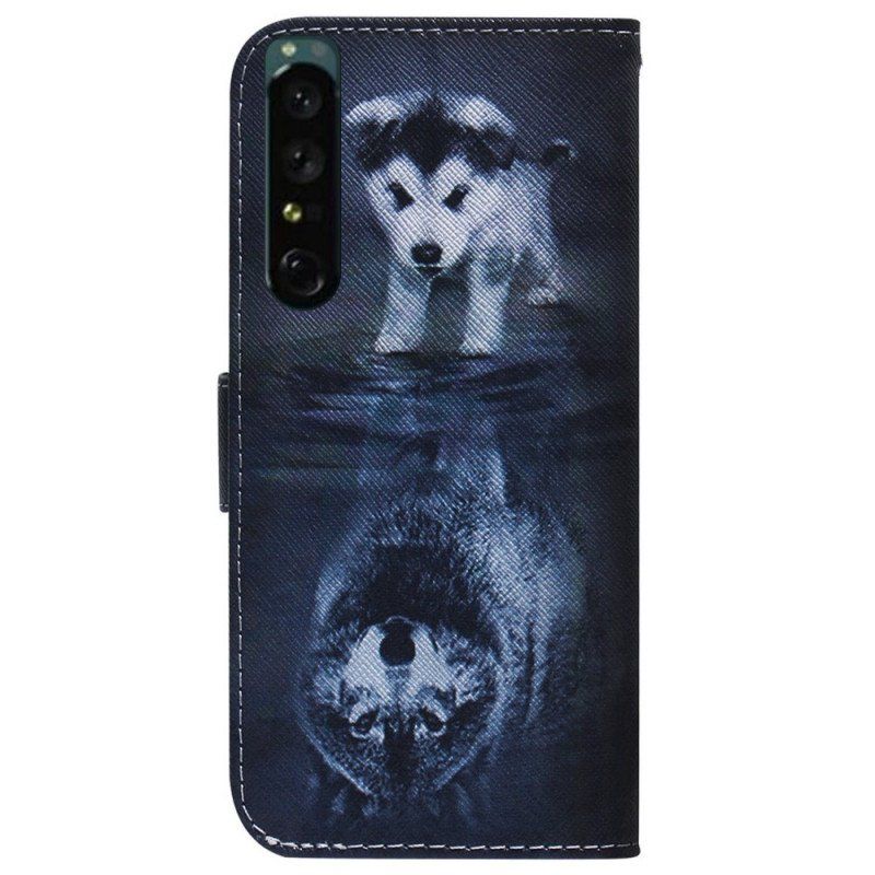 Etui Folio do Sony Xperia 1 IV Szczenięcy Sen