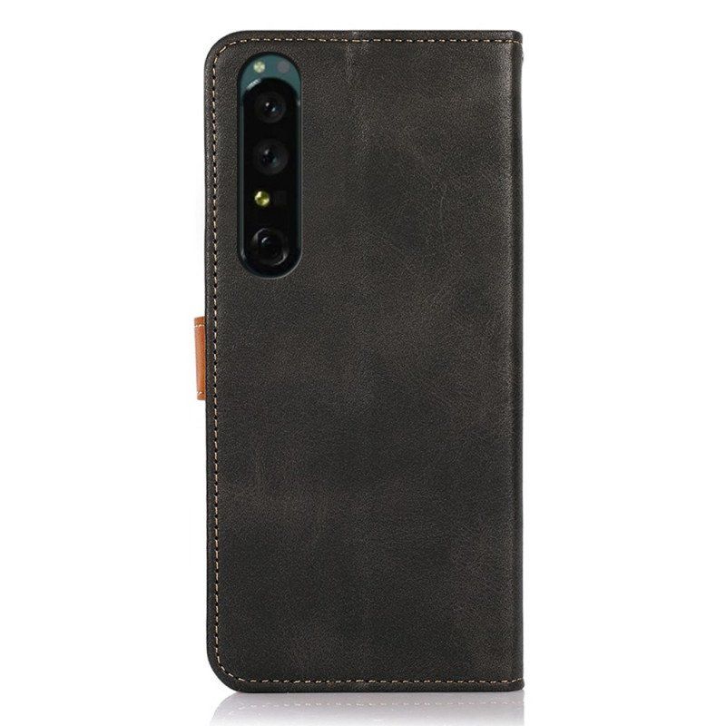 Etui Folio do Sony Xperia 1 IV Z Paskiem Khazneh