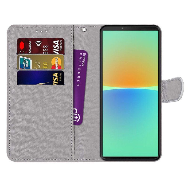 Etui Folio do Sony Xperia 10 IV Żółty I Czarny