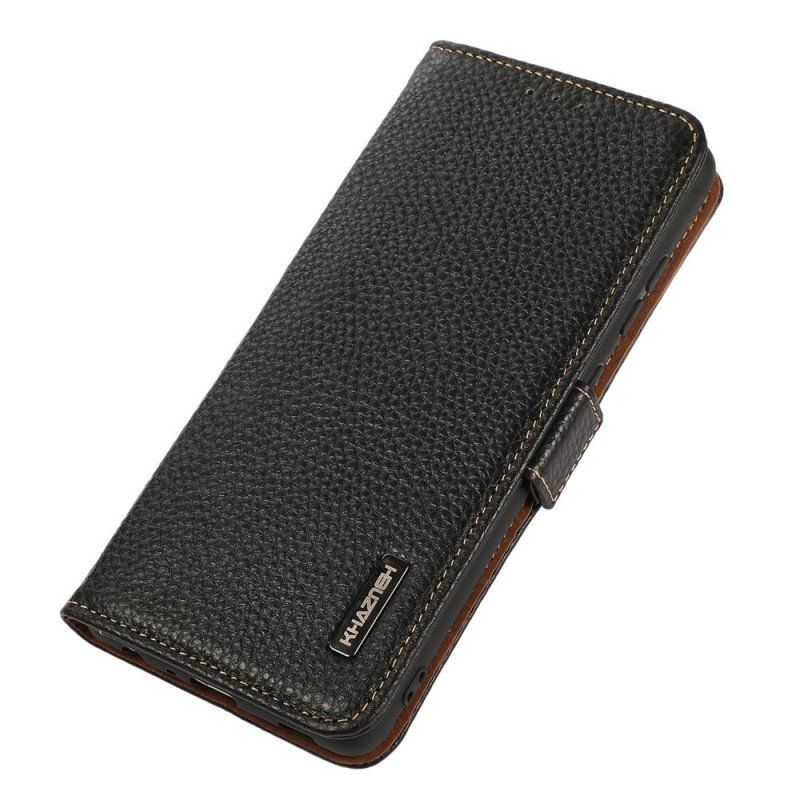Etui Folio do Vivo X80 Pro Skóra Liczi Khazneh Rfid
