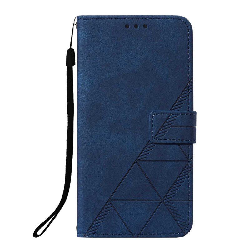 Etui Folio do Vivo Y33s Efekt Skóry Piramidy
