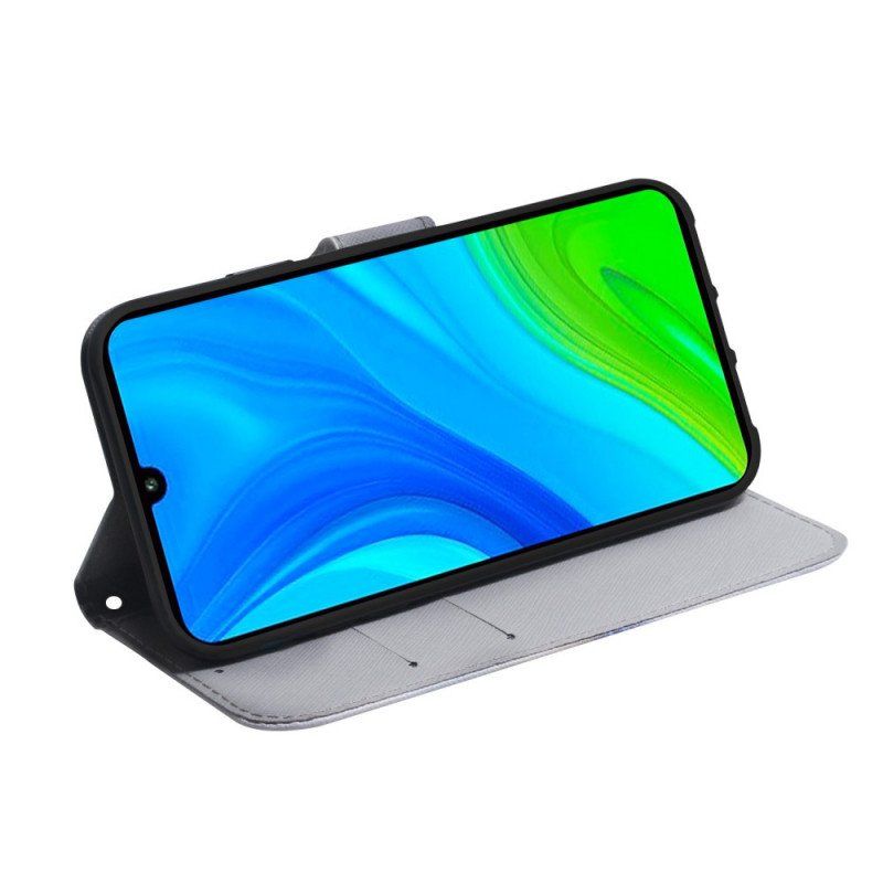 Etui Folio do Xiaomi 12 Pro Malowanie Sów