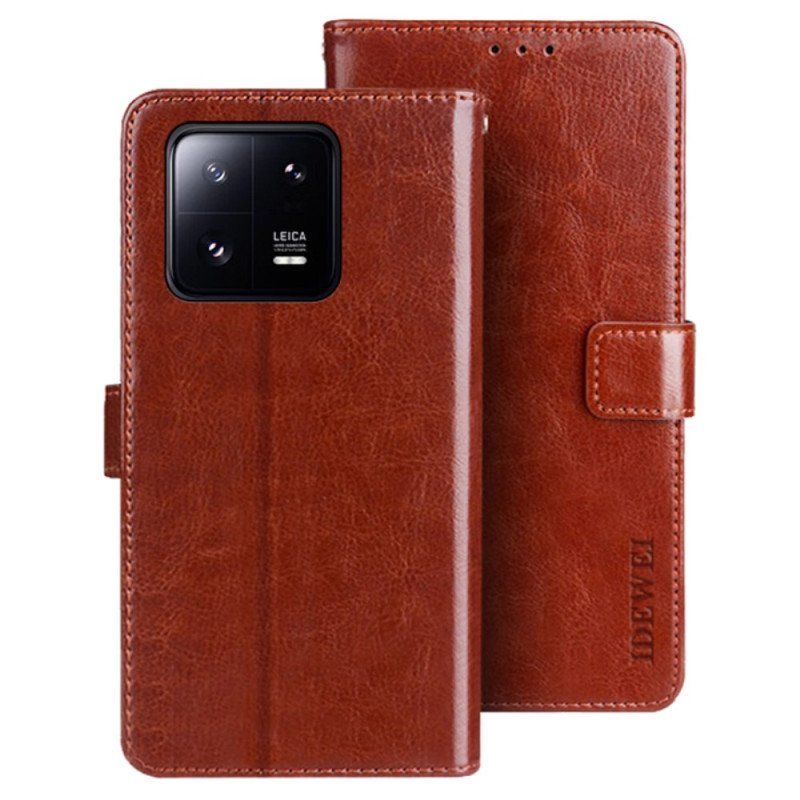 Etui Folio do Xiaomi 13 Imitacja Skóry Idewei