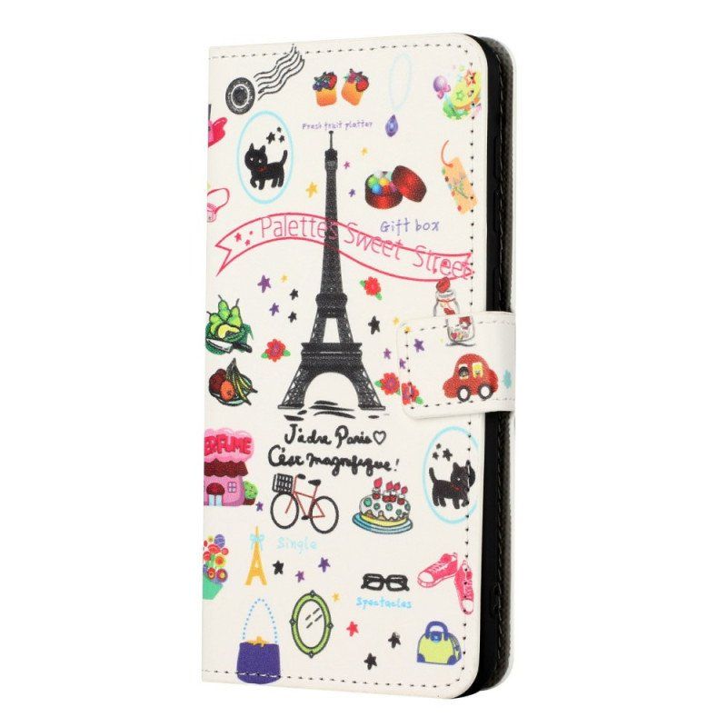Etui Folio do Xiaomi Redmi A1 Paryż Świętuje