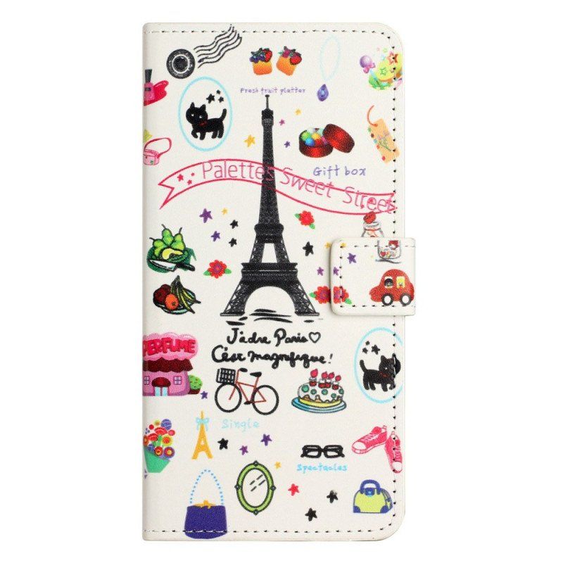 Etui Folio do Xiaomi Redmi A1 Paryż Świętuje