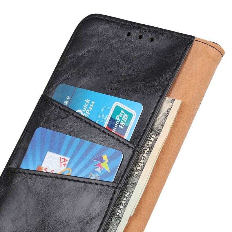 Etui Folio do Xiaomi Redmi Note 11 / 11S Skórzany Futerał Klapa Magnetyczna Tekstury