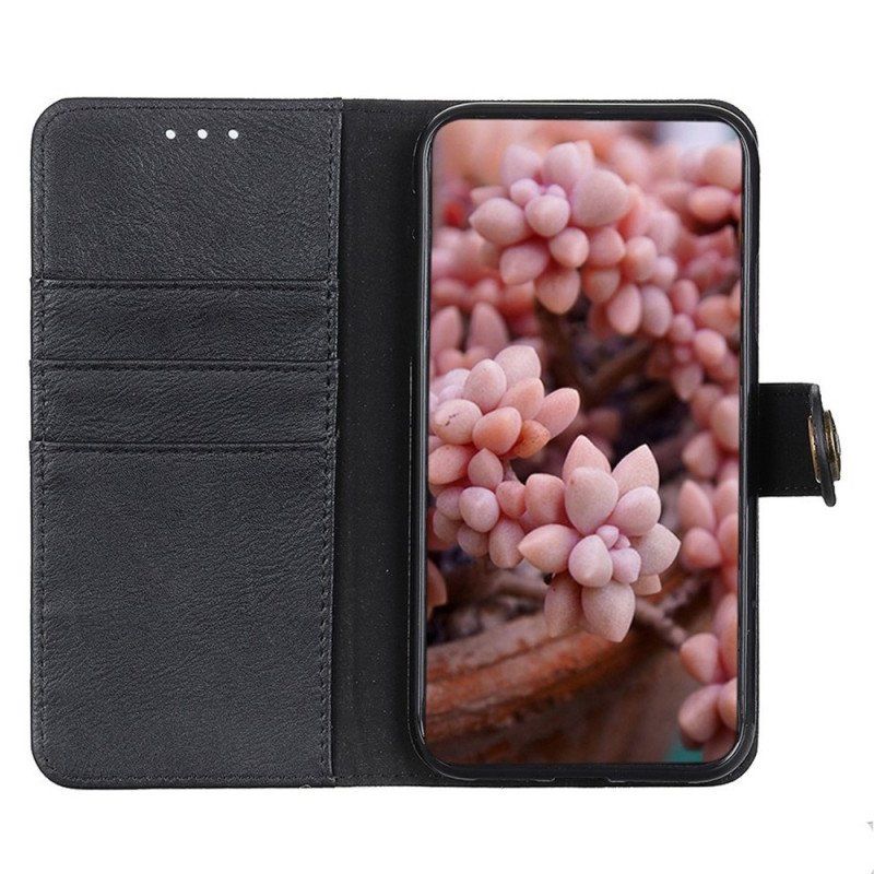 Etui Folio do Xiaomi Redmi Note 12 4G Khazneh W Stylu Retro Ze Sztucznej Skóry