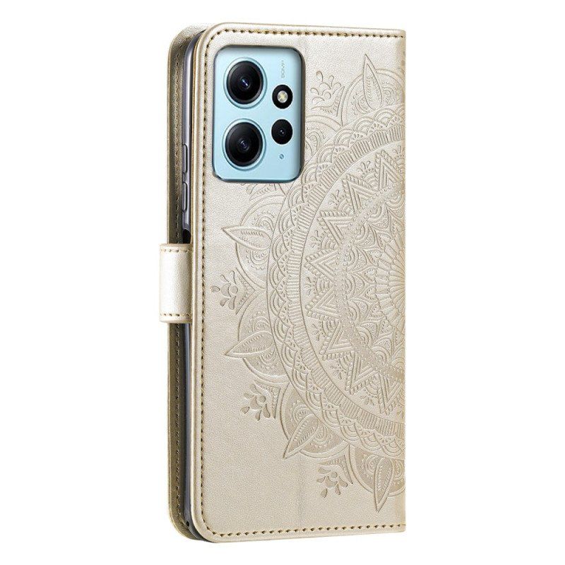 Etui Folio do Xiaomi Redmi Note 12 4G Mandala Sun Ze Smyczą