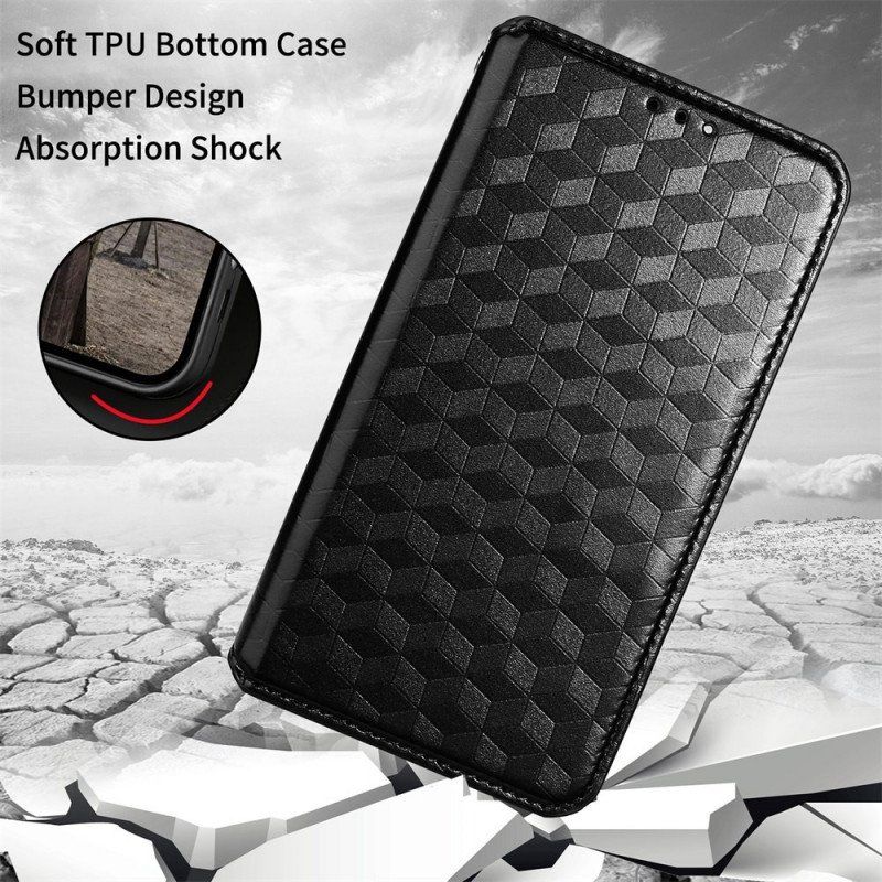 Etui Na Telefon do Honor Magic 4 Lite 5G Etui Folio Skórzany Efekt Tekstury 3d